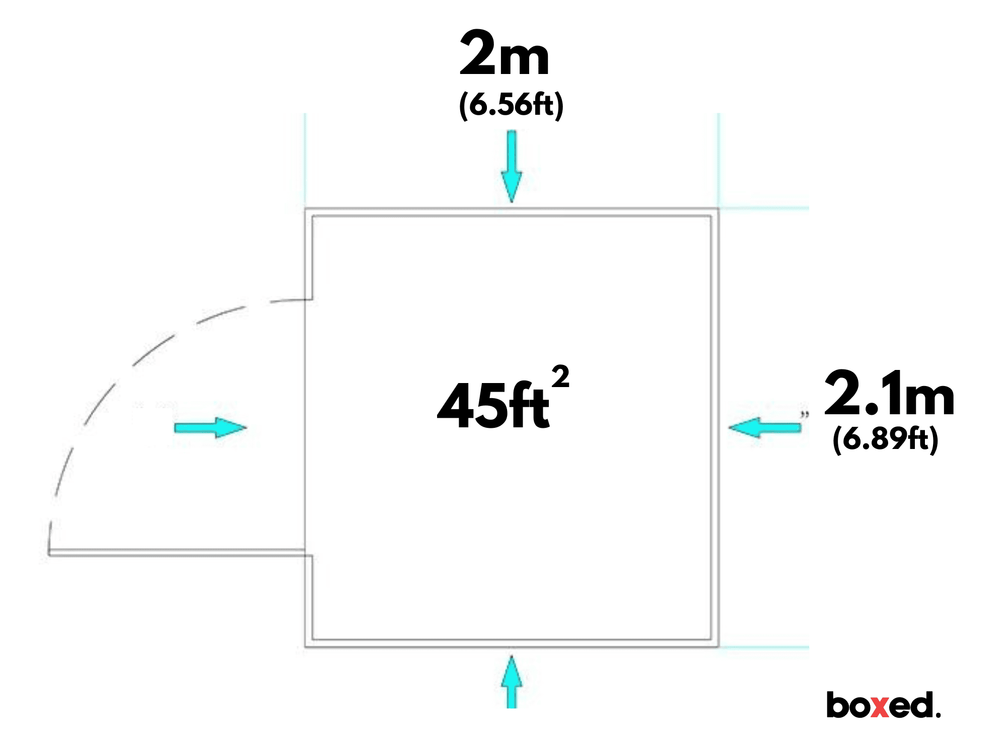 2M (45ft²) Storage Box - Southport